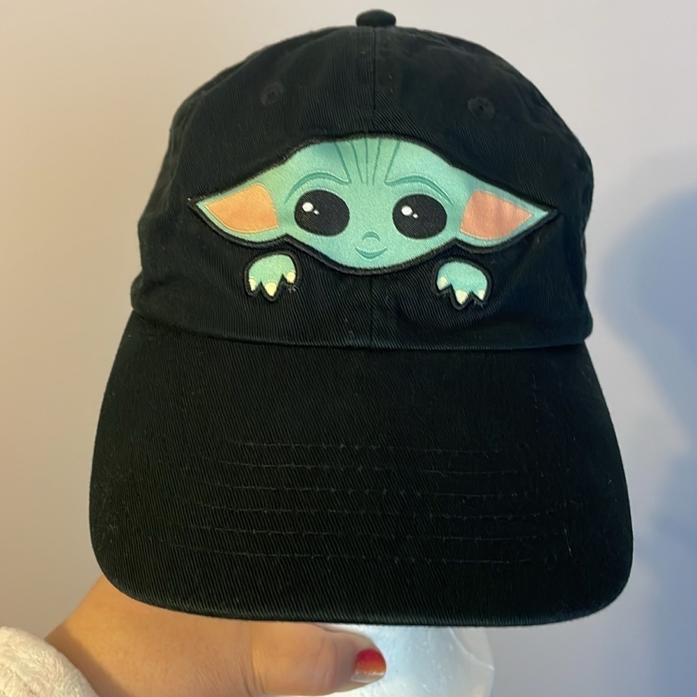 Star Wars Black Grogu Baby Yoda Baseball Hat Cap OS - Picture 1 of 12